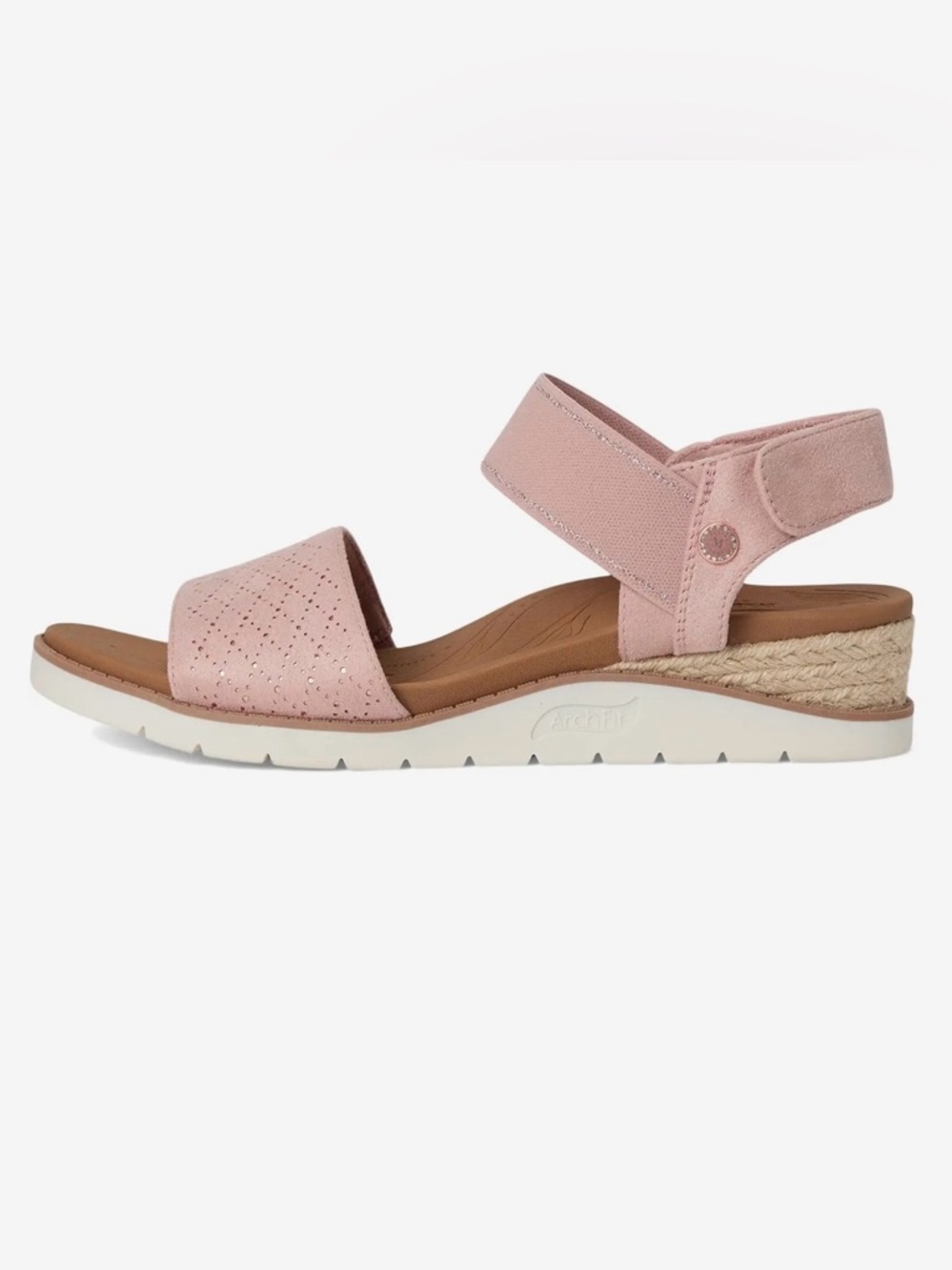 BOBS Martha Stewart Arch Fit Beach Kiss Beyond Chic Pink Wedge Sandals 6.5 - Picture 2 of 5